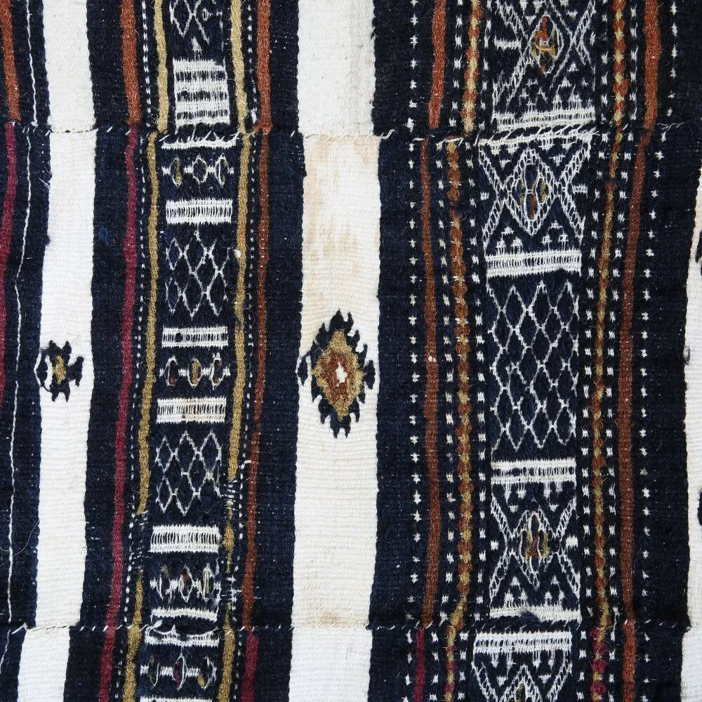 Rare Early 20th Century Khasa Arkilla Kerka Hand Woven Bridal Blanket Ma…